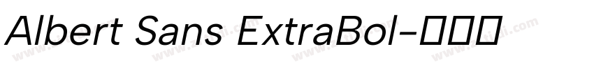 Albert Sans ExtraBol字体转换